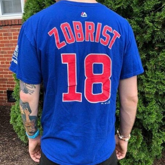 Chicago Cubs Zobrist Shirt by Majestic - Picture 3 of 4